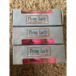 Vintage Spalding Flying Lady Golf Balls - 3 Sleeves (9 Total) Neon Pink